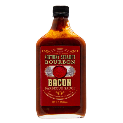 Kentucky Straight Bourbon Barbecue Sauce Bacon | | Perfect for Grilling | Condiment for Chicken, Ribs, Veggies | Rich & Savory Flavor | 12 Fl Oz...