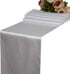 WELMATCH White Satin Table Runners 5 pcs Wedding Banquet Party Event Decoration Table Runners (White, 5)...