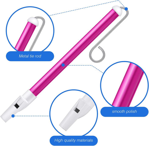2 Pieces Slide Whistle Slide Whistle for Adults Toy Slide Whistle Musical Instrument Toy Whistle Sliding for Parent-Child Games, Blue and Purple...