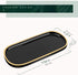 Jewelry Organizer Oval Resin Tray, Bathroom Kitchen Dresser Vanity Tray Jewelry Dish Ring Holder Cosmetic Organizer for Candle Perfume Soap Shampo...