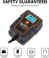 12 Volt Battery Maintainer Battery Trickle Charger Float Charger LCD Display 6V 12V 750mA Battery Maintainer Float Charger for Car/Motorcycle/ATV....