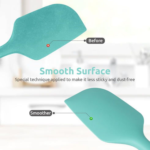 14in Extra Long Silicone Spatula: U-Taste 480ºF Heat Resistant Flexible Baking Mixer Scraper, Large Rubber Mixing Stirring Scraping Seamless Kitch...
