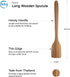 FAAY 18" Teak Long Wooden Spatula, Heavy Duty Stir Paddle for Cooking in Big Pot, Canning, Handcrafted from High Moist Resistance Teak, Wooden Spo...