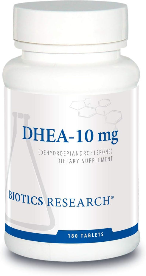 Biotics Research DHEA 10 Milligram Hormonal Balance, Metabolism, Improved Mood and Outlook, Age Gracefully, Healthy Stress Response, 180 Tablets...