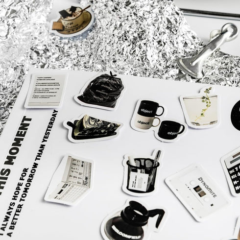 Coffee Theme Scrapbook Stickers, Obujopal 45pcs Stickers for Junk Journal, Laptop, Bullet Journal, DIY Decoration, Planners, Diary, Notebooks, Alb...