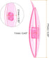 HARFINGTON 3pcs Tatting Shuttles 77x21x11mm Colorful Plastic Shuttles for Lace-making DIY Hand Craft Tool Knitting Arts Supplies Pink Red Transpar...