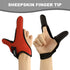 Double-Finger Gloves, 3 Pack Anti-Slip Fishing Glove, Professional Finger Gloves Protector Unisex Elastic Band Glove for Outdoor Fishing, Fit Righ...