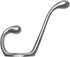 ANGSTROM 5-Pack Double Coat and Hat Hook, Wall Mounted with Screws (Brushed Nickel)...