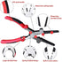 8"MIG Welding Pliers, 6 in 1 Multi-Functional Carbon Steel MIG Pliers with Insulated Handle, Long Nose Pliers Wire Cutting Pliers for Scraping Spa...