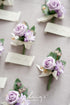 Ling's moment Artificial Wedding Flowers 1.5" Rose Buds and 2" Petite Roses 25pcs Lilac & Purple w/Stem for DIY Wedding Boutonniere Wrist Corsages...