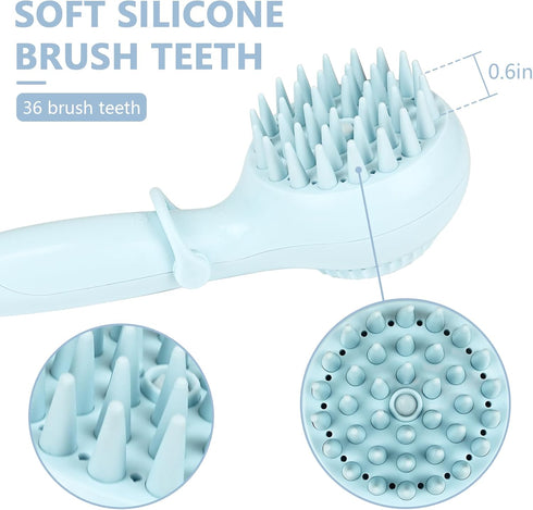 Dog Shower Brush Attachment - Pet Shower Attachment Dog Shower for Gentle Grooming, Easy to Use Dog Shower for Home Grooming, Dog Bath Brush for D...