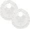 Janmercy 2 Pieces White Baptism Bib Christening Bib for Baby Girls Embroidered Crucifix Christening Baptism Bib Gift Outfits for Baby Girls Shower...
