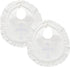 Janmercy 2 Pieces White Baptism Bib Christening Bib for Baby Girls Embroidered Crucifix Christening Baptism Bib Gift Outfits for Baby Girls Shower...
