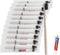 Tuciyke Disposable Toothbrush with Toothpaste Set Pack of 25,Straw Apricot Individually Wrapped Manual Travel Toothbrush Kit in Bulk Toiletries fo...