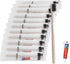 Tuciyke Disposable Toothbrush with Toothpaste Set Pack of 25,Straw Apricot Individually Wrapped Manual Travel Toothbrush Kit in Bulk Toiletries fo...