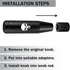 Pack-1 Gear Stick Shifter Knobs, 5.1" Aluminum Alloy Weighted Gear Lever, Skull Design Automatic Shift Knob, Fits Most Auto Transmission Vehicle (...