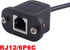 RJ12 6P6C Cable to 6 Pin 0.1" Pitch Debug Terminal Block Adapter 6 Ways Telephony Female Connector Socket Bulkhead Panel Mount Extension Cable...