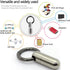 2PCS Micro Keychain Pill Holder, Portable Mini Size Titanium Alloy Pill Box Case, Waterproof & Lightweight Keychain Pill Container for Emergency O...
