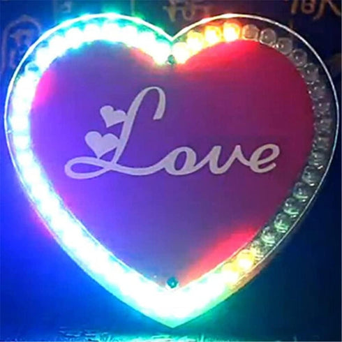 Colorful Heart Shaped LED Soldering Welding Practice Kit Dazzling Single Chip Water Lamp Making LEDs kit Electronics Science Kit for DIY Training...