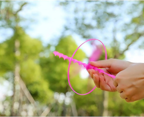POPLAY 40 Sets Outdoor Toys Flying Discs, Twist Disc Flyer Saucers with Launchers for Party Favors and Prizes...