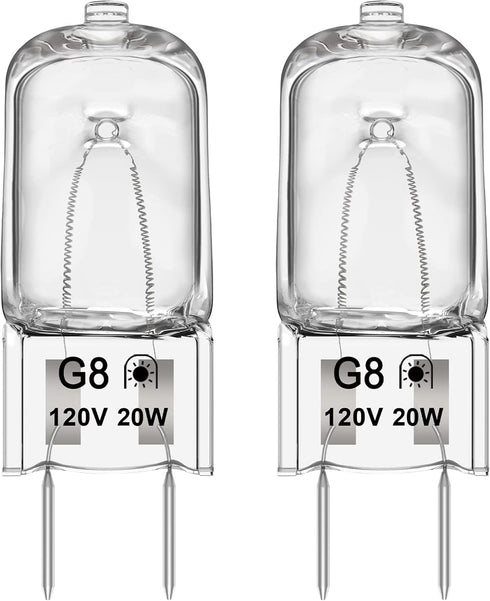 Microwave Light Bulb for GE Samsung Kenmore Maytag Elite Over The Stove Range Microwave Oven, Night Light/Stove Light Bulb G8 120V 20W Under Micro...