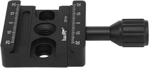 Haoge CP-51 50mm Screw Knob Clamp Adapter for Quick Release QR Plate Camera Tripod Ballhead Monopod Ball Head Fit Arca Swiss...