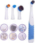 Electric Cleaning Brush with 4 in 1 Multiple Brush Heads,Indoor Household Cordless Motorized Brush for Bathroom Toilet Kitchen Tile Crevice...