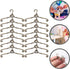 Gadpiparty Small Doll Cloth Hangers 24pcs Mini Clothes Hanger Little Hangers Metal Doll Dress Outfit Holders Wire Rack for Doll Clothes Gown Dress...
