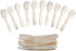20pcs Caviar Spoons Shell Spoons Mother of Pearl Spoons Mask Spoontea Spoons Dessert Spoons Suitable for Caviar, Jam, Ice Cream, Restaurant, Desse...