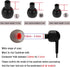 Replacement Earbud Tips Silicone Ear Tips for in- Ear Headphones Eartips Tips (Inner Hole from 3.8mm-5.5mm Earphones) Earbud Replacement Tips Earb...