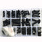 Black Nylon Hex Bolt Metric Thread Hexagon Screw Assortment Set Kit 226pcs M4 M5 M6 M8 M10...
