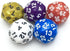 SmartDealsPro® 5-Pack of Random Color D30 Polyhedral Dice for DND RPG MTG Table Games with Free Pouch...