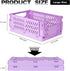 2-Pack Mini Foldable Plastic Baskets for Organizing and Storage, Collapsible Storage Crate for Home Kitchen Bedroom Bathroom Office (9.8x6.5x3.8, ...