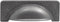 Hickory Hardware 1 Pack Solid Core Kitchen Cabinet Pulls, Luxury Cabinet Handles, Hardware for Doors & Drawers, 3-3/4 Inch (96mm) Hole Center, Bla...