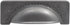 Hickory Hardware 1 Pack Solid Core Kitchen Cabinet Pulls, Luxury Cabinet Handles, Hardware for Doors & Drawers, 3-3/4 Inch (96mm) Hole Center, Bla...