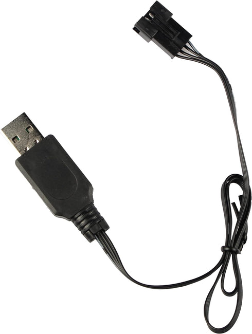 SM-4P Charger for RC Car 7.4V Li-ion Battery, USB Charging Cable 2-Pack...
