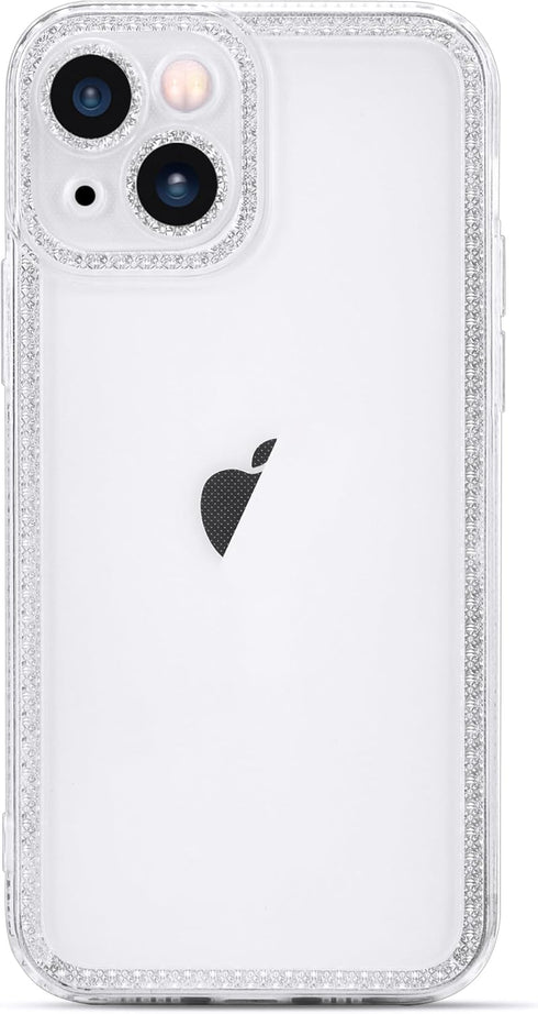 Case for iPhone 14 Plus Case Glitter, Cute Clear Sparkly Shiny Bling Sparkle, iPhone 14 Plus Cover 6.7 inch Thin Slim Stylish Durable TPU Protecti...