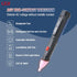 Non-Contact Voltage Detector Pen, CEM AC-6 Voltage Tester, 50V to 1000V AC, Audible and Flashing LED Alarms, Pocket Clip, Green, Red, 5.3X 0.74x0....