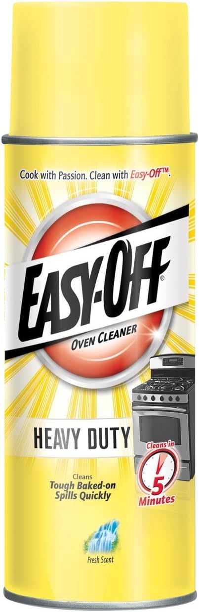 Easy Off Heavy Duty Oven Cleaner, Destroys Tough Burnt on Food and Grease, Fresh Scent, 14.5 oz Can...