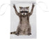 Double Sided Indoor Outdoor Garden Flag Raccoon Showing a Sign Peace Fade Resistant Seasonal Holiday Decorative Yard Flag 12x18"...