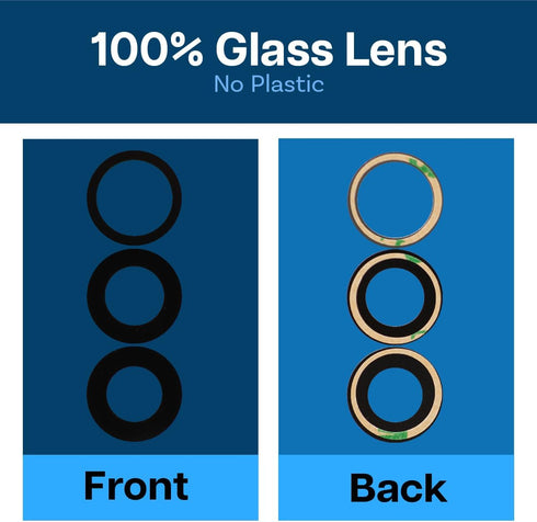MMOBIEL Back Rear Camera Glass Lens Replacement Compatible with iPhone 15 Pro Max - Incl. Double-Sided Adhesive, Tweezer, and Cloth.......