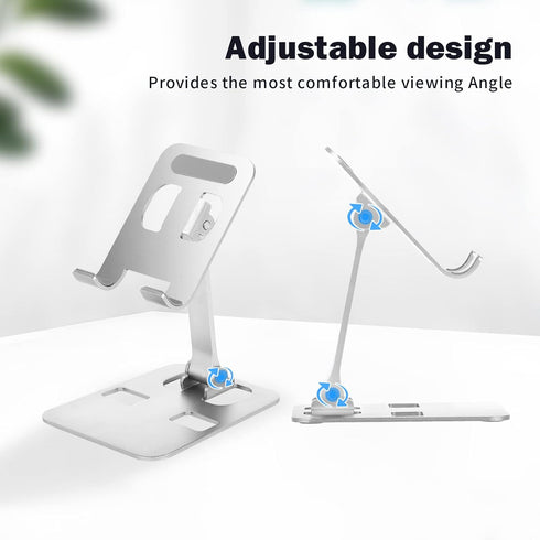 Adjustable Cell Phone Stand, Desk Phone Holder, Foldable Phone Stand for Desk?Compatible with iPhone 14 13 12 11 Pro Xs Max, 4-8'' All Phones?Tabl...