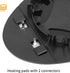 X AUTOHAUX Mirror Glass Heated with Backing Plate Passenger Side Right Side Rear View Mirror Glass for BMW for Mini Cooper 2007-2015...