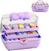 BALRAJ Cute Girls Hair Accessories Storage Box Bow Switch Organizer Box Jewelry Box, Plastic Hair Ties Holder Hair Clips Container Headbands Organ...