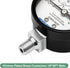 MEASUREMAN Black Steel Pressure Cooker Gauge, Pressure Canner Gauge, Steam Pressure Gauge, 2" Dial, Lower Mount, Including Hexagon Gasket and Nut...
