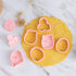 Cookie Cutter Set?6pcs Kids Cake Decoration 3D Mini Cartoon Animal Baking Tool Cookie Cutter Set...