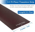 Floor Transition Strip Floor Cover Strips Self Adhesive Flooring Transitions Laminate Floor Strip 2" Wide Vinyl Floor Flat Divider Strip (3.3Ft, B...