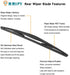 Rear Windshield Wiper Arm Blade 86532AG09C for Subaru Forester 2005-2017, for Subaru Impreza 2003-2019, for Subaru Legacy Outback Tribeca Back Win...