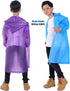 Kids Rain Jacket, 2 Pack Rain Ponchos for Kids - Reusable Raincoats for Boys and Girls Waterproof Outdoor Rain Gear...