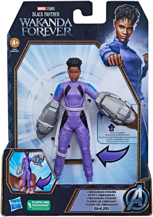 Marvel Studios' Black Panther Wakanda Forever Vibranium Power Shuri, 6-Inch Action Figure, Toy for Kids Ages 4 and Up...